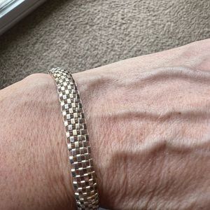Sterling silver mesh bracelet